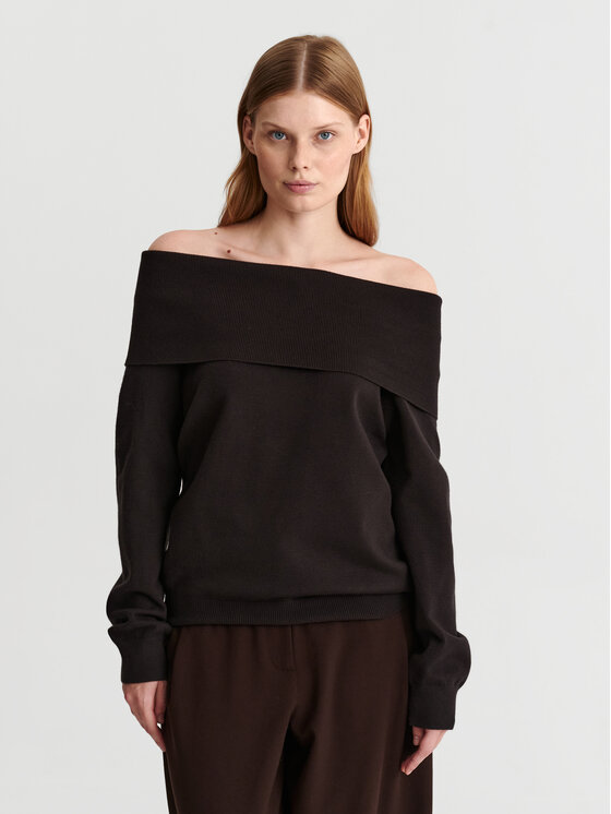 TATUUM TATUUM Sweter SELENA Brązowy Classic Fit
