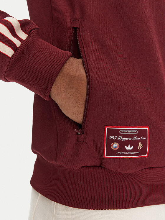 adidas adidas Džemperis FC Bayern Terrace JF0582 Raudona Slim Fit