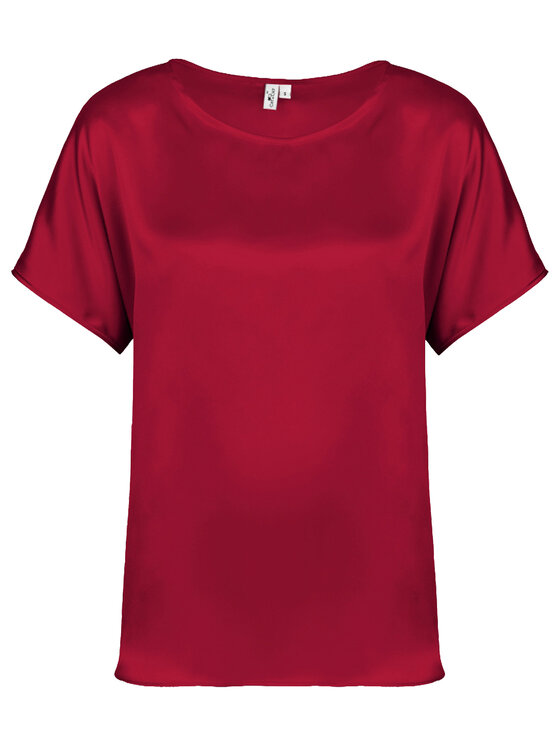Cat&Cat Cat&Cat T-Shirt silk satin Červená Regular Fit