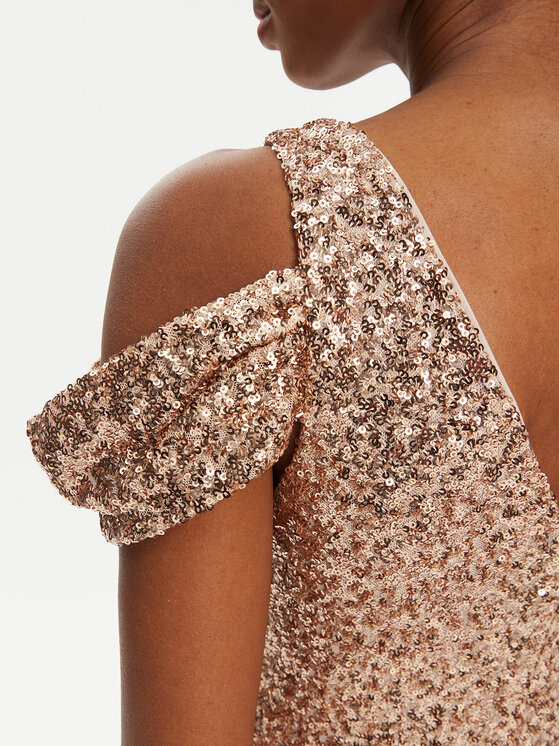 Rinascimento Rinascimento Вечірня сукня CFC0122589003 Золотий Regular Fit