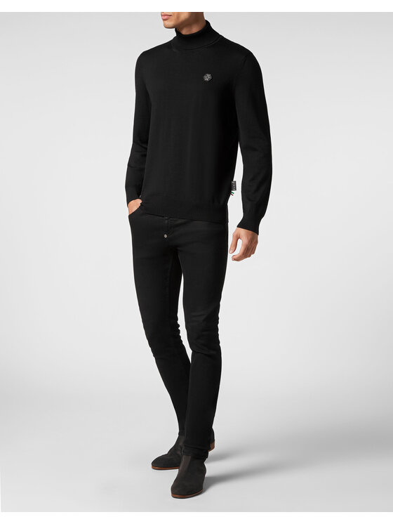 PHILIPP PLEIN PHILIPP PLEIN S dlouhým rukávem 2171 Černá Regular Fit