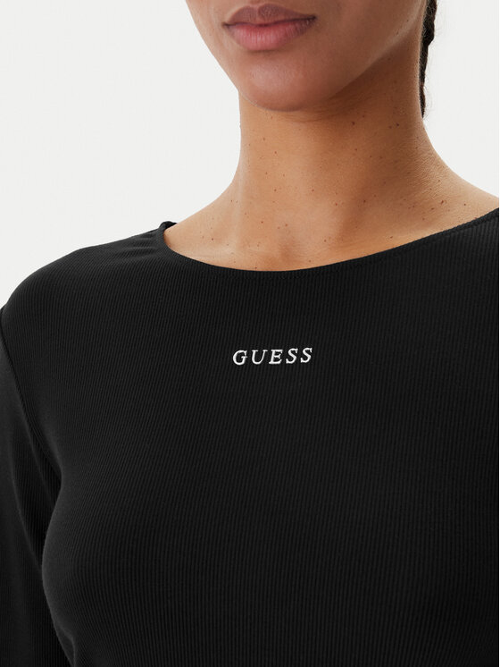 Guess Guess Bluzka V6RP08 KD932 Czarny Slim Fit