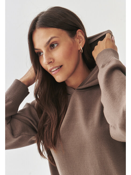 TATUUM TATUUM Sweter PHLO Brązowy Oversize