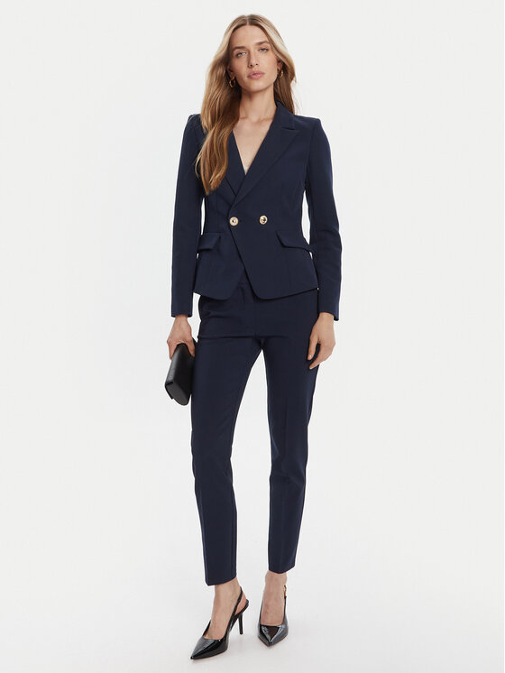 Rinascimento Rinascimento Marynarka CFC0126221003 Granatowy Slim Fit
