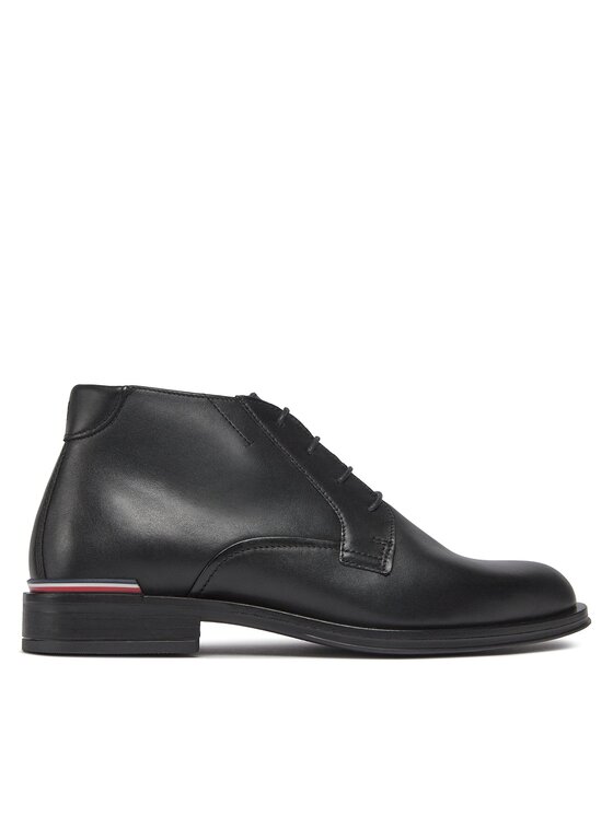 Tommy Hilfiger Tommy Hilfiger Bakancs Core Rwb Hilfiger Lth L Boot FM0FM04804 Fekete