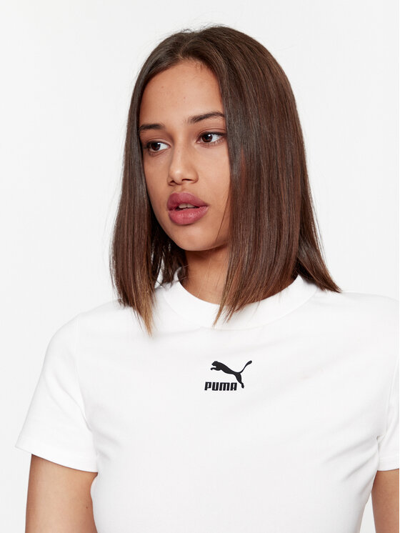 Puma Puma Marškinėliai Dare To 621435 Balta Slim Fit