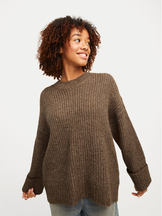 JJXX JJXX Pulover 12245453 Rjava Relaxed Fit