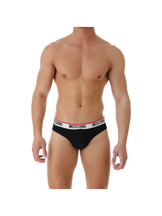 MOSCHINO MOSCHINO Set di slip classici V1A1393 4300 0555 Nero