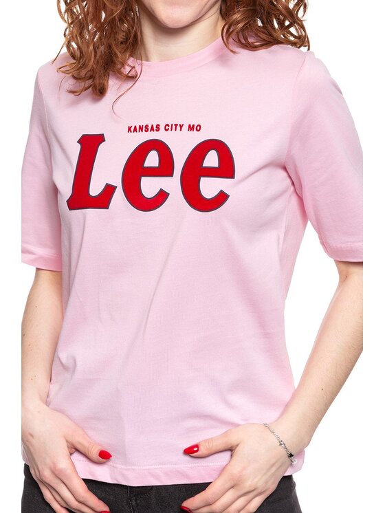 Lee Lee T-shirt TEE Rosa Regular Fit