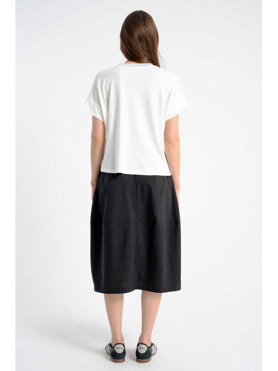 CLICK CLICK Φούστα midi 50-746 Μαύρο Shaped Fit