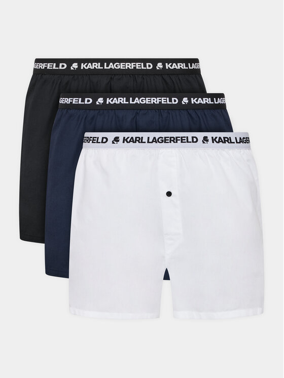 KARL LAGERFELD Set Od 3 Para Bokserica Woven 221M2134 Šarena