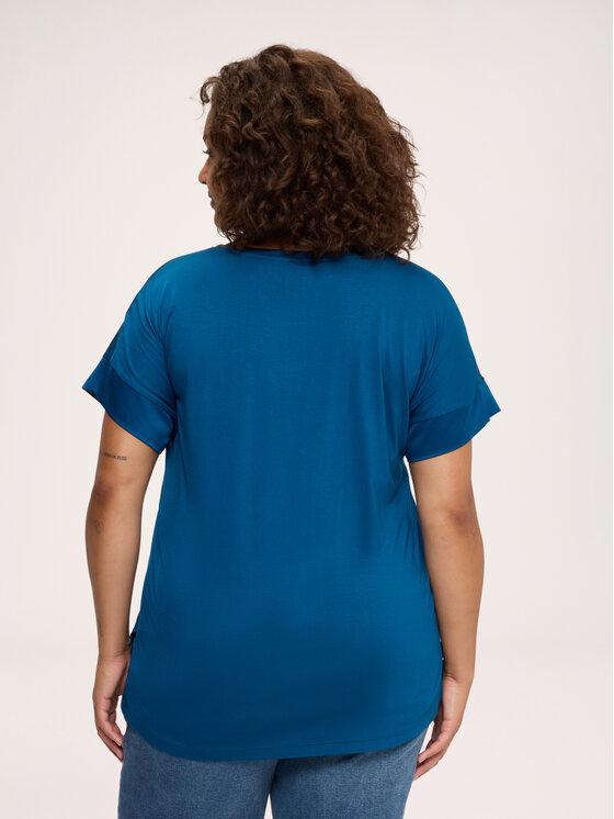 Fiorella Rubino Fiorella Rubino T-Shirt G0D3L009276N034 Niebieski Regular Fit