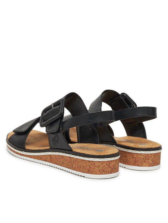 Rieker Rieker Sandalen V3667-00 Schwarz