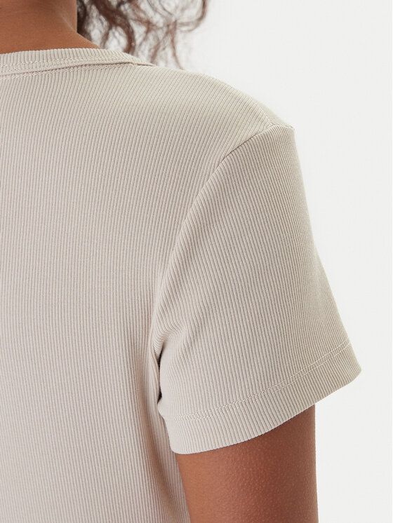 Tommy Jeans Tommy Jeans Marškinėliai Essential DW0DW17385 Smėlio Slim Fit