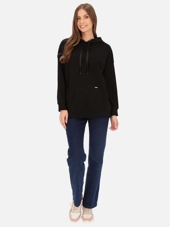 L’AF L’AF Bluza Marcy Czarny Regular Fit
