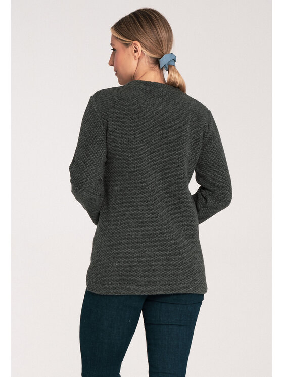 FIGL FIGL Sveter M1044 Čierna Classic Fit