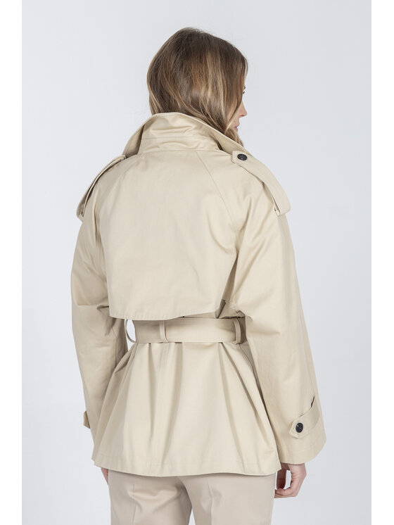 Deni Cler Milano Deni Cler Milano Kurtka damska T-DC-9009-F2-10-12-1 Beżowy Regular Fit