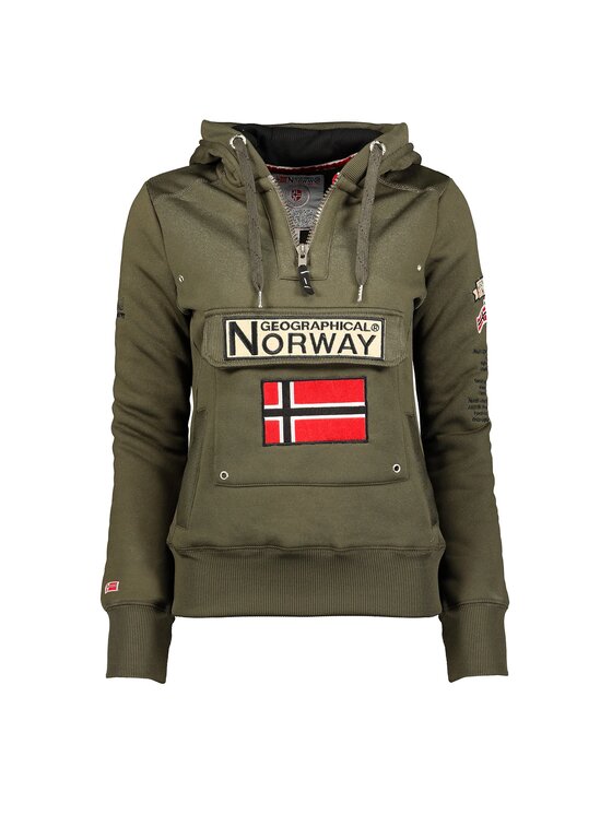 Geographical Norway Geographical Norway Bluza WW2491H/GN-Kaki Zielony Regular Fit