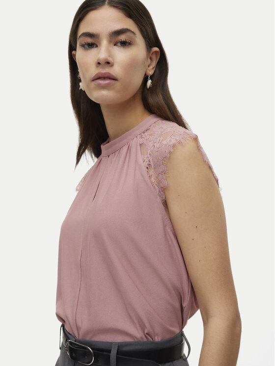 Vero Moda Vero Moda Μπλουζάκι Milla 10226072 Ροζ Regular Fit
