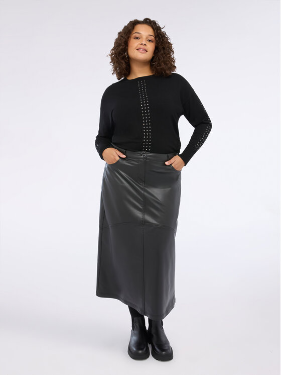 Fiorella Rubino Fiorella Rubino Sweter M719L008101N033 Czarny Regular Fit