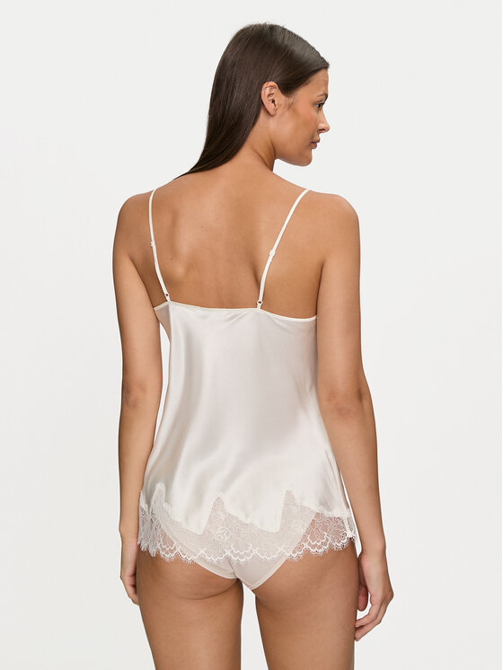 Simone Pérèle Simone Pérèle Pyžamový top Nocturne 17F900 Écru Comfort Fit
