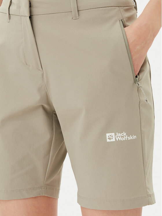 Jack Wolfskin Jack Wolfskin Pantaloni scurți sport Hikeout A63931 Bej Regular Fit