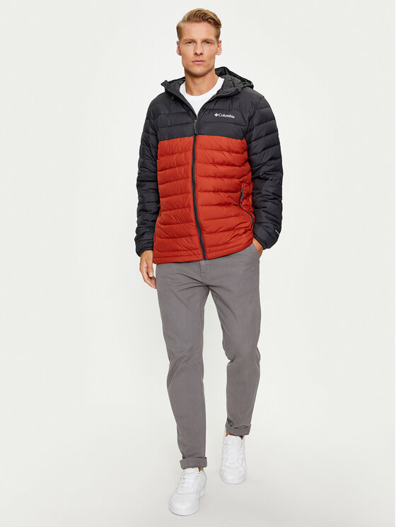 Columbia Columbia Átmeneti kabát Powder Lite™ Hooded Jacket Narancssárga Regular Fit
