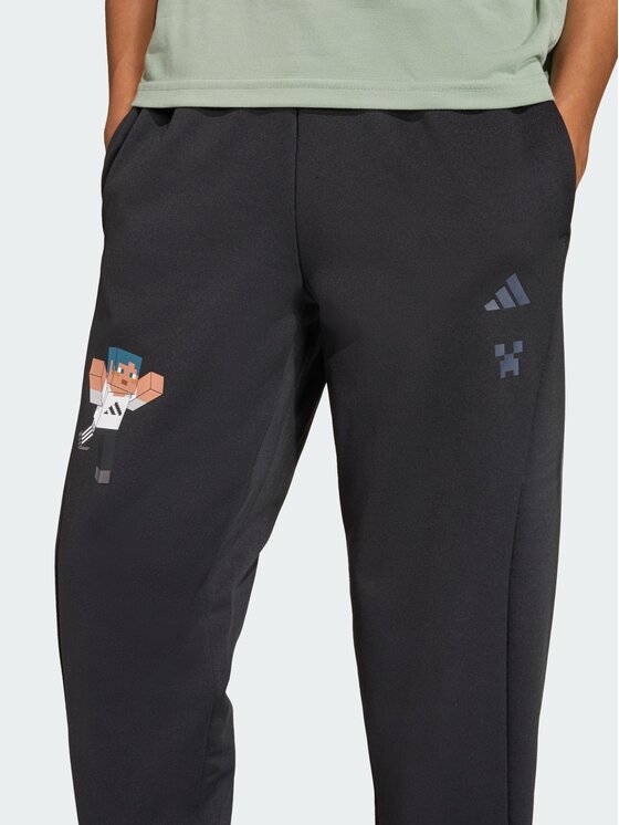 adidas adidas Spodnie materiałowe Minecraft Czarny Regular Fit