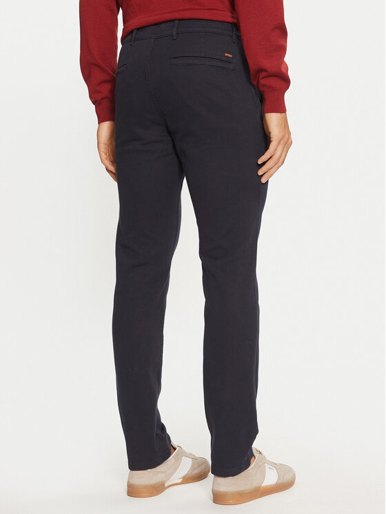 BOSS Boss Chinosy 50518468 Granatowy Slim Fit