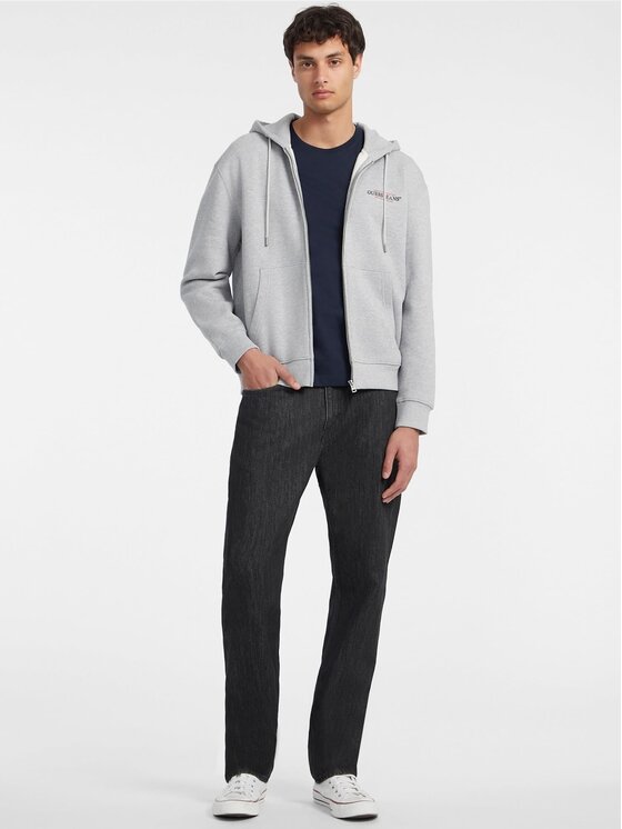 Guess Jeans Guess Jeans Sweter 165589 Szary Classic Fit