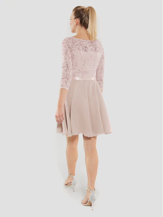 Swing Swing Sukienka koktajlowa 77761210 Różowy Regular Fit