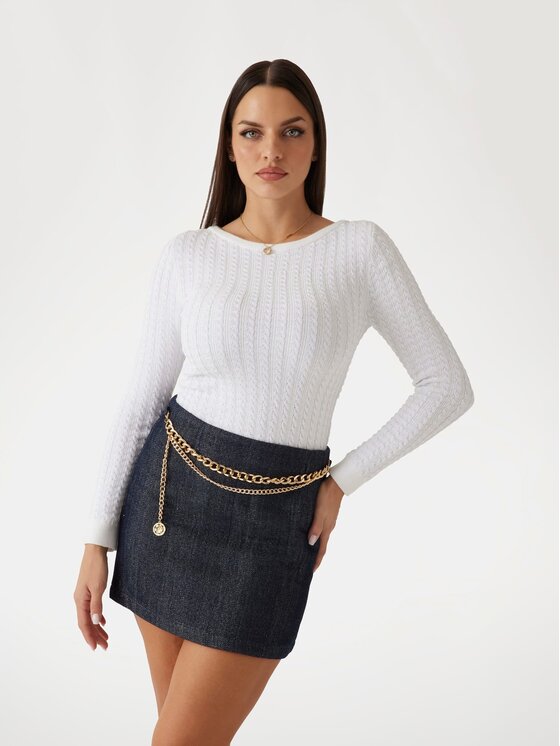 Guess Guess Bluza 170079 Biały Classic Fit