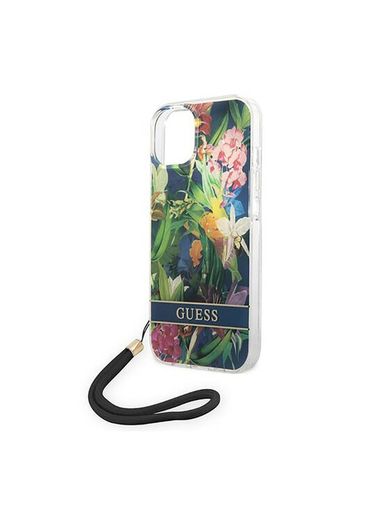 Guess Guess Etui na telefon Flower Cord Niebieski