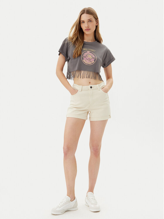 Noisy May Noisy May Džínové šortky Moni 27029546 Béžová Slim Fit