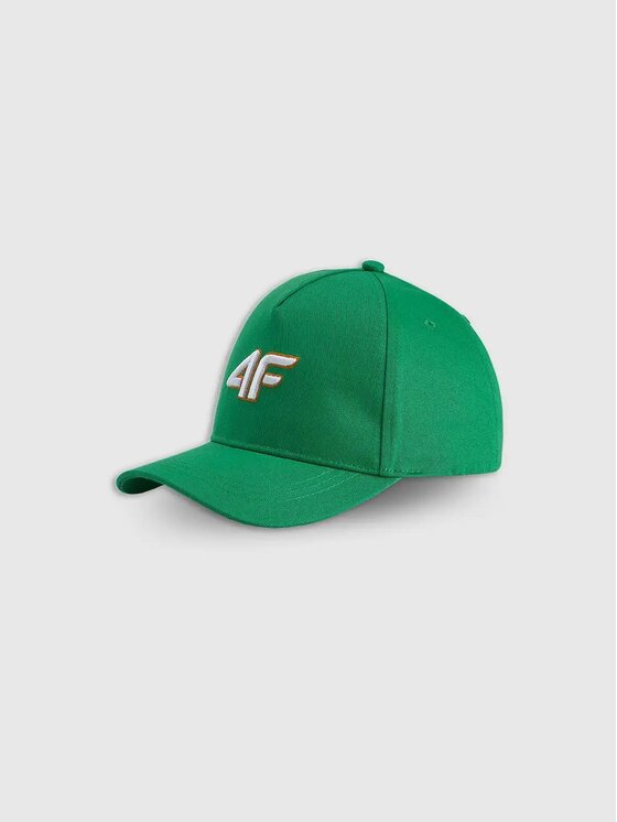 4F 4F Czapka z daszkiem 4FJWSS26ACABU547 Zielony