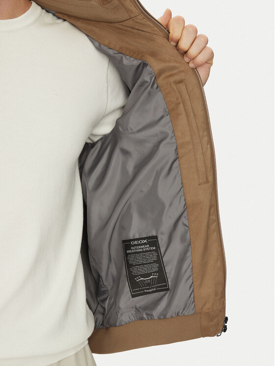 Geox Geox Яке от имитация на кожа Blainey M5520P T3196 F5265 Бежов Regular Fit