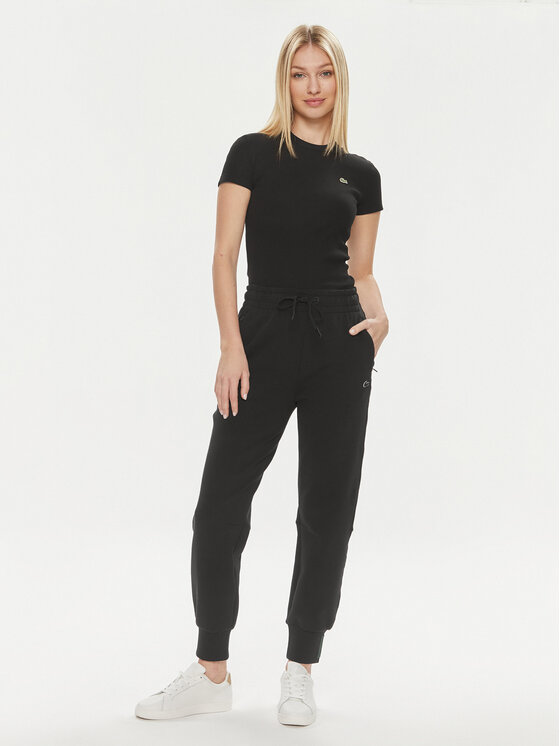 Lacoste Lacoste Футболка TF5538 Чорний Regular Fit