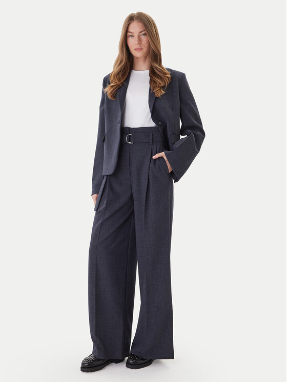 ViCOLO ViCOLO Szövet nadrág GRA Sötétkék Regular Fit