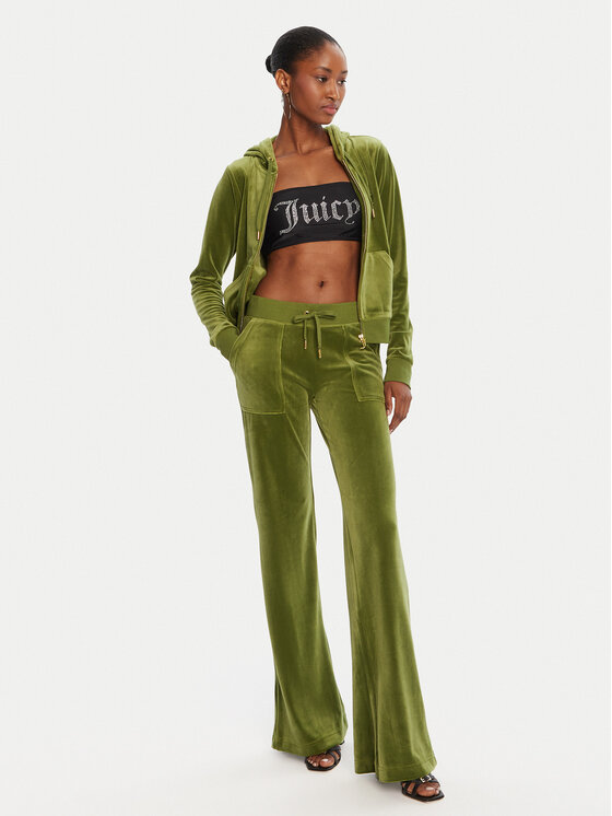Juicy Couture Juicy Couture Jogginghose Layla JCSEBJ001G Grün Regular Fit