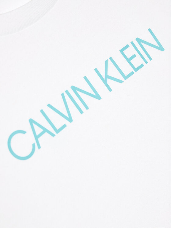 Calvin Klein Jeans T-shirt Institutional IB0IB00347 Bianco Regular Fit •  Modivo.it