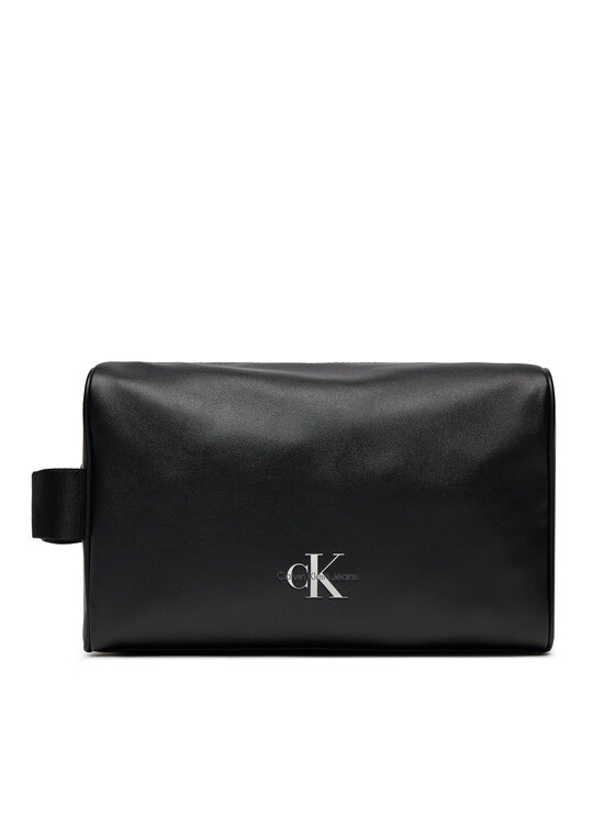 Geantă pentru cosmetice Calvin Klein Jeans Monogram Soft Washbag K50K511443 Negru