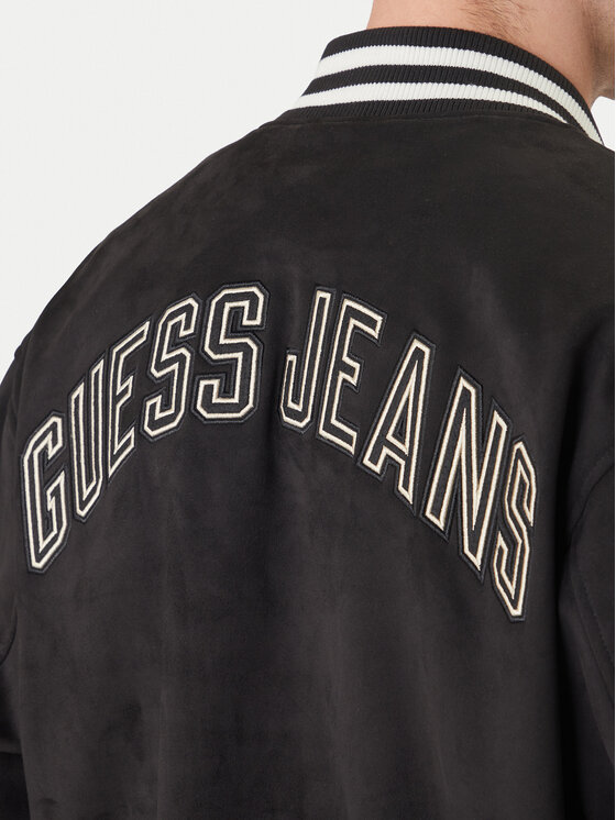 Guess Jeans Guess Jeans Bomber striukė M6RL0J WJ842 Juoda Regular Fit