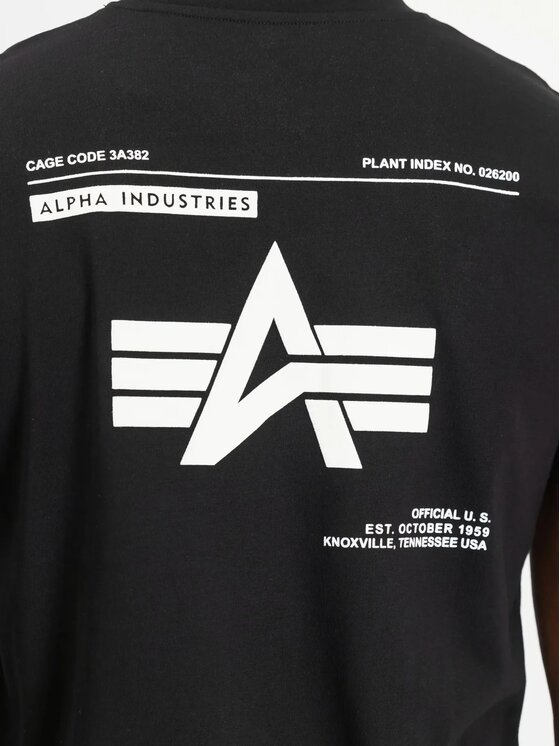 Alpha Industries Alpha Industries T-Shirt AI.258505-03 Černá Regular Fit