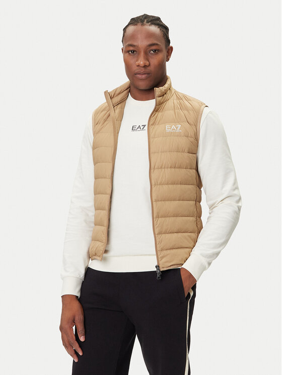 EA7 Emporio Armani Kamizelka 8NPQ06 PNGPZ U6171 Beżowy Regular Fit