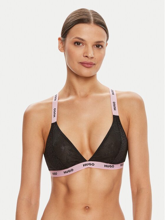 HUGO Hugo Bralette krūšturis Sporty 50508511 Melns