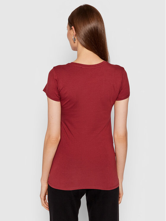 T-shirt Split Script Logo W1BI22 KAKZ1 Bordeaux