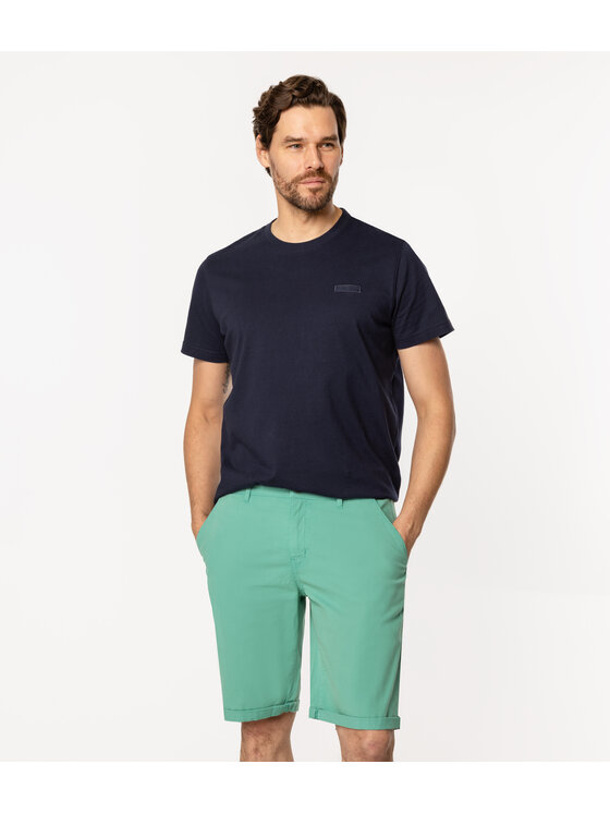 Lee Cooper Lee Cooper Bermudy MATT 9802 Zielony Regular Fit