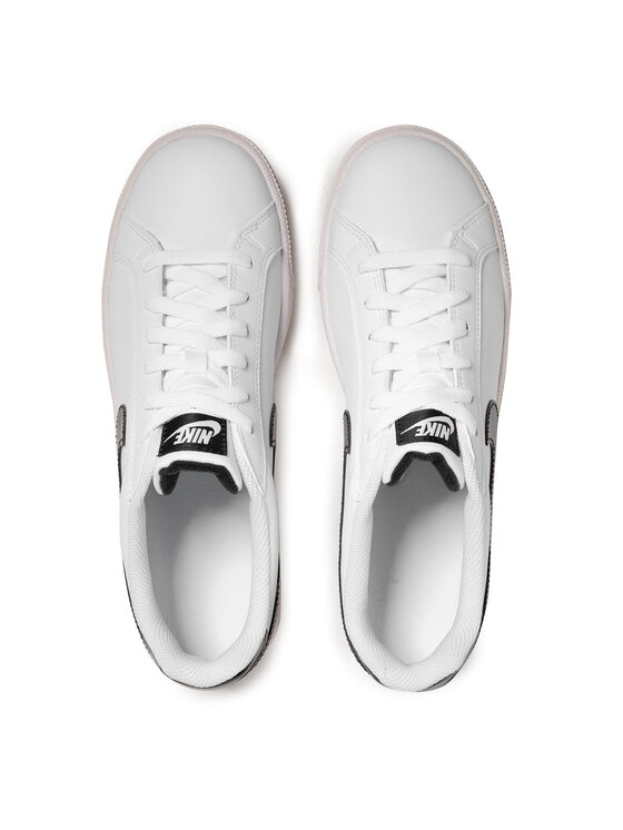 Nike men black solid cheap court majestic leather sneakers