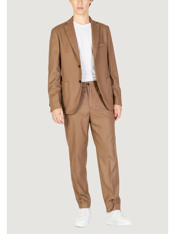 HAMAKI-HO HAMAKI-HO Giacca da abito GAI1579H Beige Blazer Fit