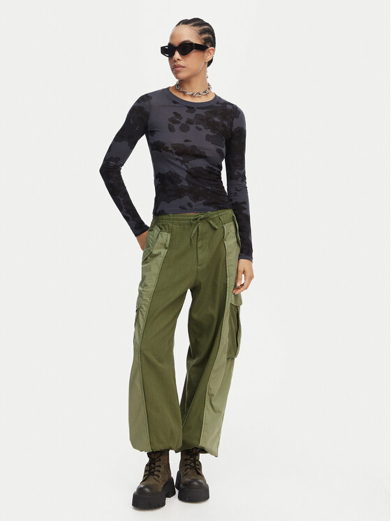 G-Star Raw G-Star Raw Spodnie cargo D29010-E519 Zielony ciemny Straight Fit